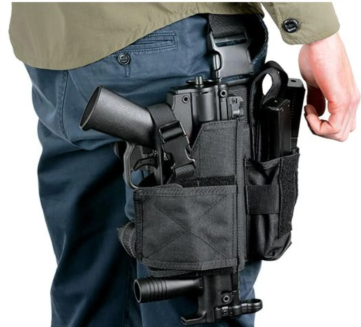 SMG Bein Holster Muilticamo inkl. Mag Pouch